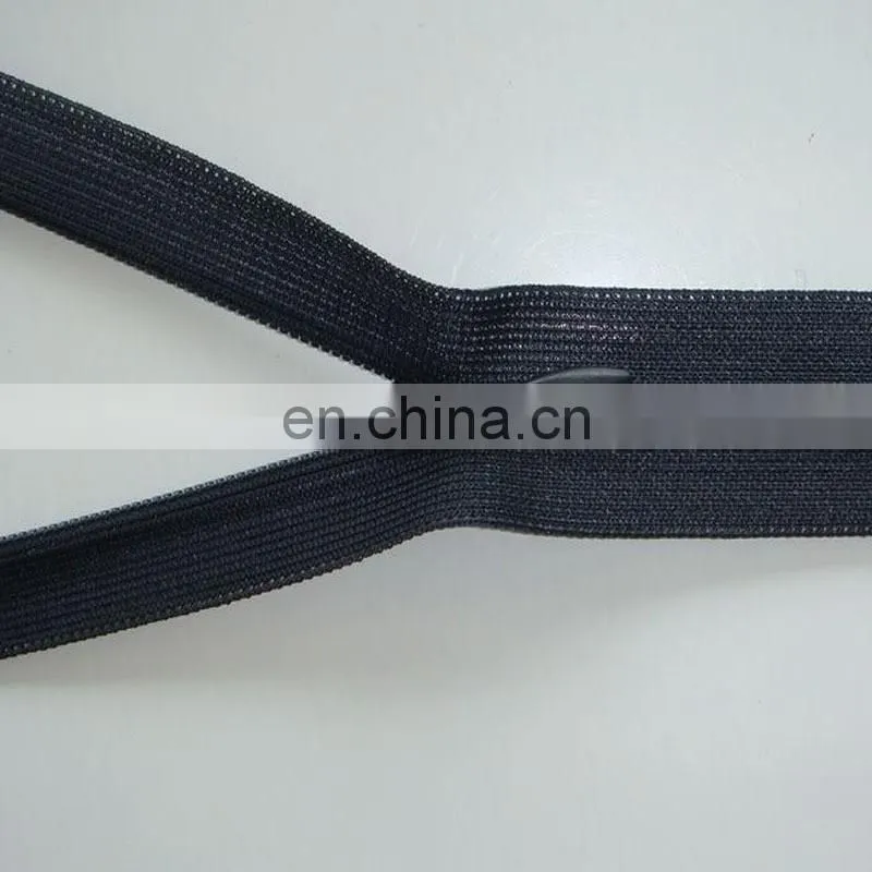 Long chain invisible zipper resin zipper rolls factory for garment production
