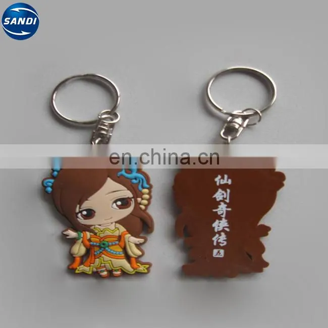 Promotional custom shoe rubber pvc key chain