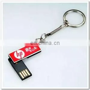 Custom crystal metal usb keychain, usb flash drive