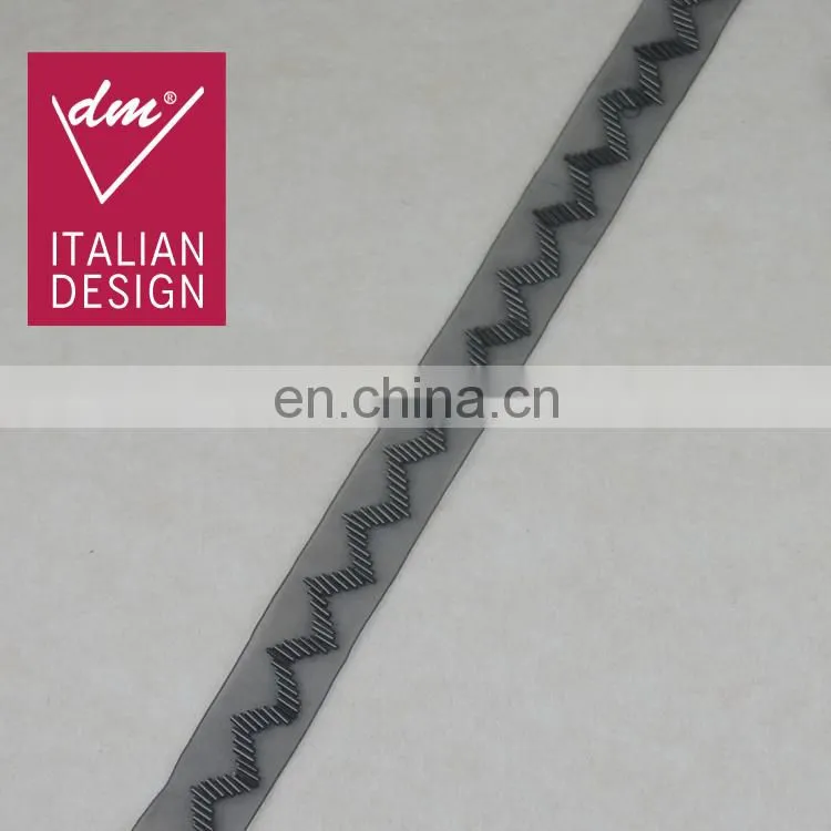 Italy design v shape beaded lace trim