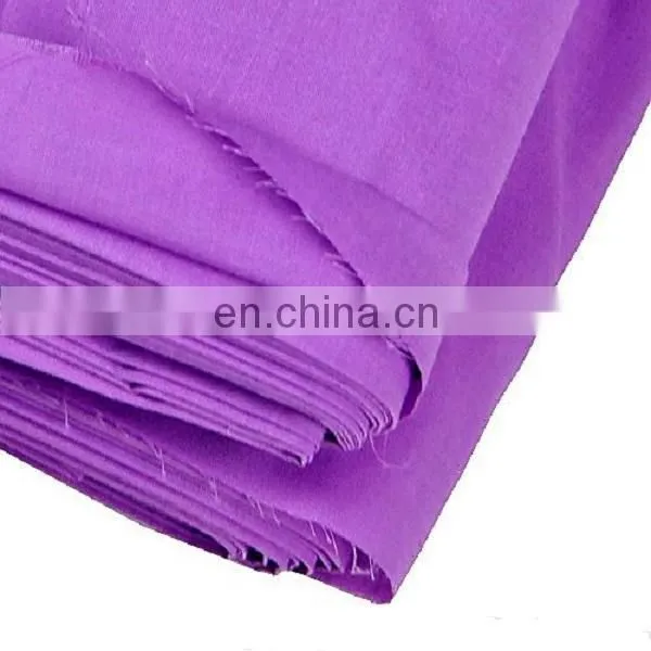 65% polyester , 35% cotton 110*76 44" dyed plain fabric for lining and pocket