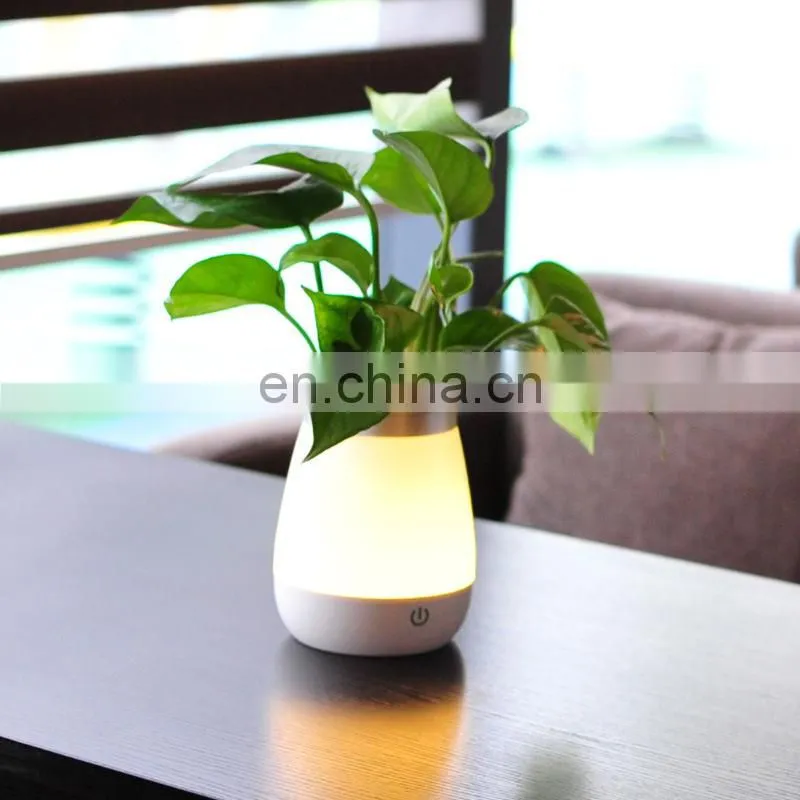 Creative table lamp LED energy-saving touch switch flower pot lamp