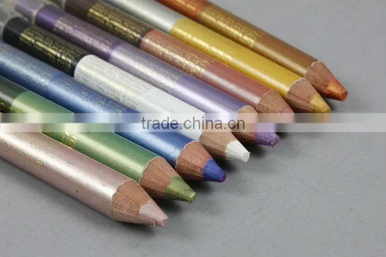 16 colors waterproof colored eyeliner pencil