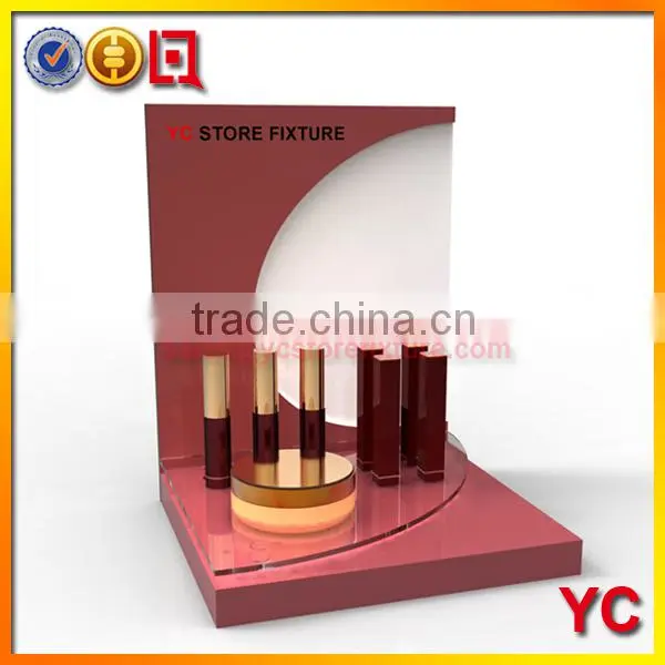 White acrylic cosmetic display rack