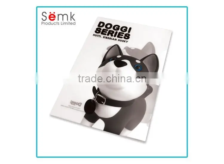 Semk factory cheap plastic file folder cover dog clear plastic document folder