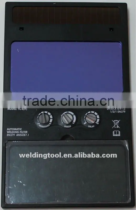 Auto darkening welding filter conform to CE ANSI
