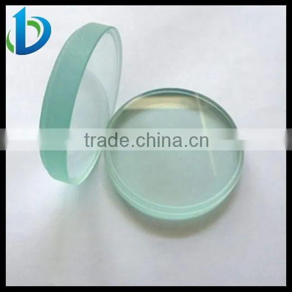 Flat clear glass circles