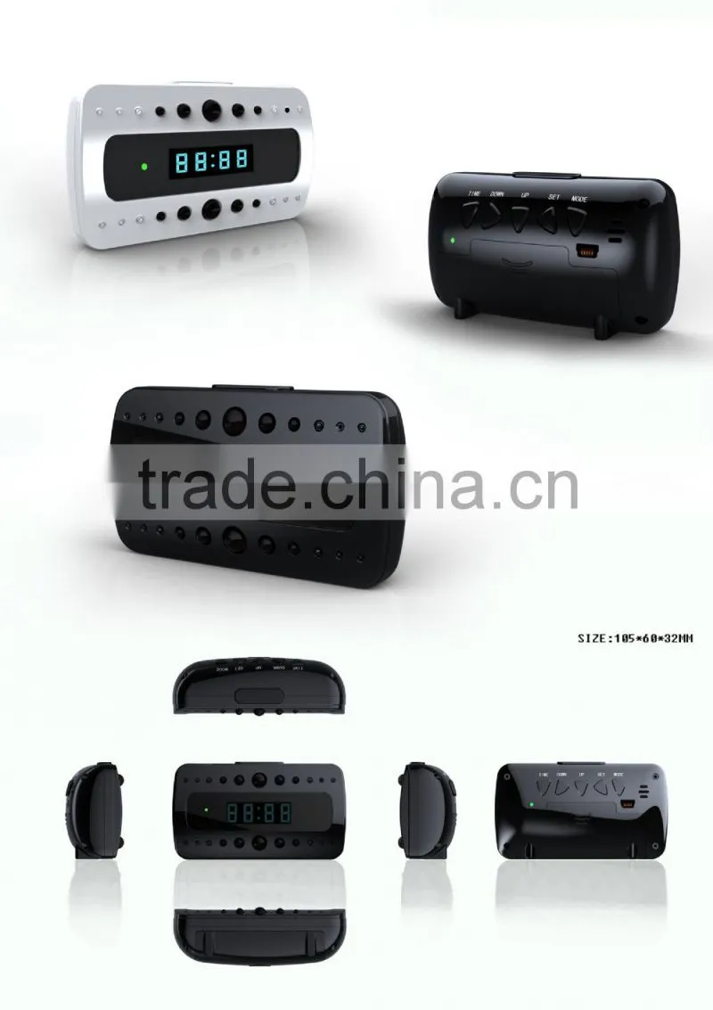 Wireless wall WiFi IP hidden Clock Camera T10 P2P IR Night Vision Camcorder H.264 Remote Control Mini DV/DVR