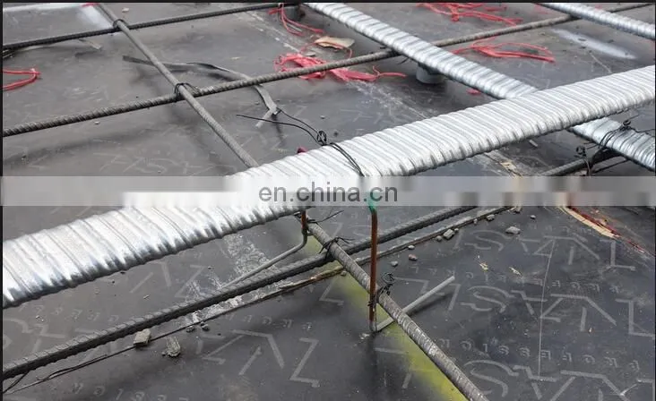 Latest Products 20-30pcs/minute automatic post tension spiral corrugated duct making machine