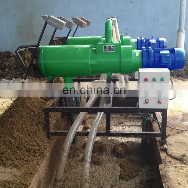 Good price cow dung dewatering machine animal manure solid liquid separator animal manure dehydrator