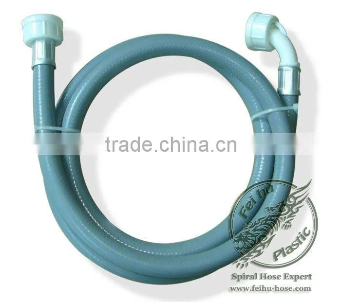 flexible PVC water inlet hose with connectors washing machine parts hose