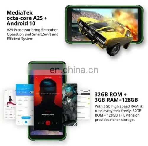 BLACKVIEW BV6300 3GB+32GB Smartphone 4380mAh Android 10 Mobile Phone 5.7 inch HD Screen NFC IP68 Waterproof Slim Rugged Phone