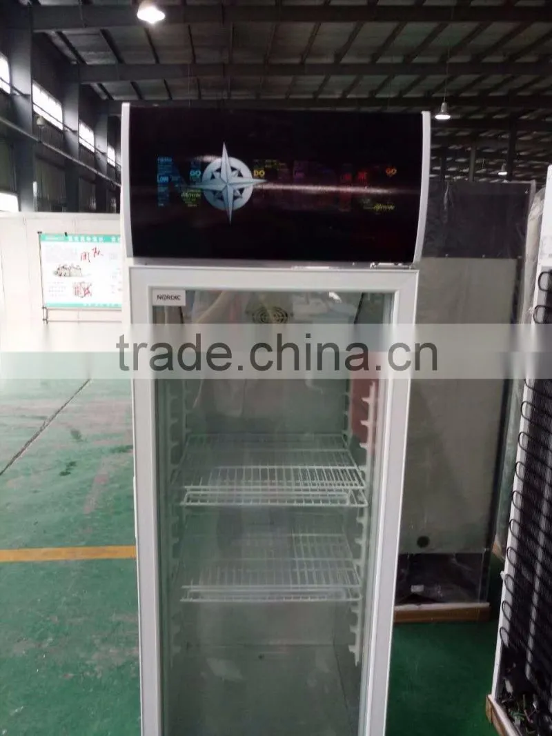 catering equipments vertical showcase refrigerator energy drink display fridge