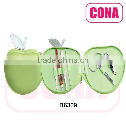 Apple shaped manicure set low price promotional gifts
