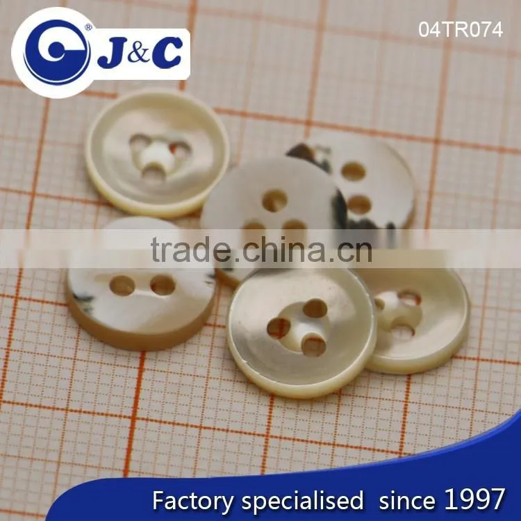 2 big holes Trocas shell buttons for fashion shirt.