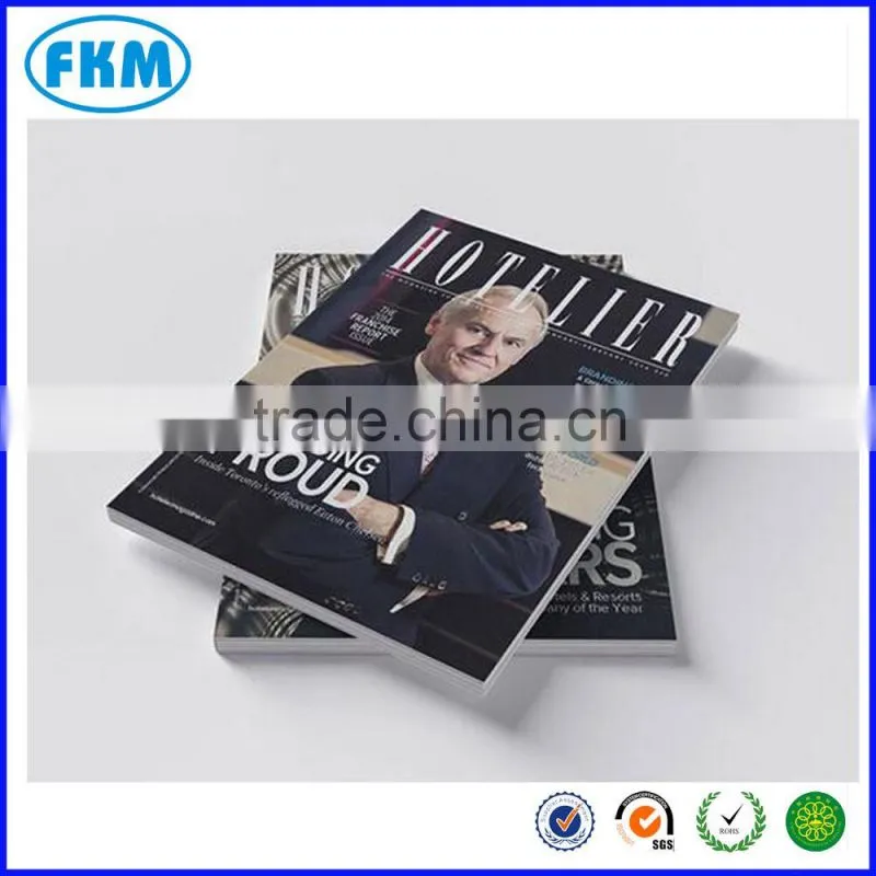 full color glossy art paper A3 magazine printing