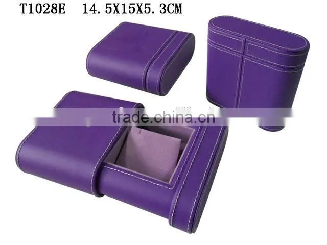 T1028E Custom Faux Leather Unique Drawer Jewelry Earring Box for Necklace