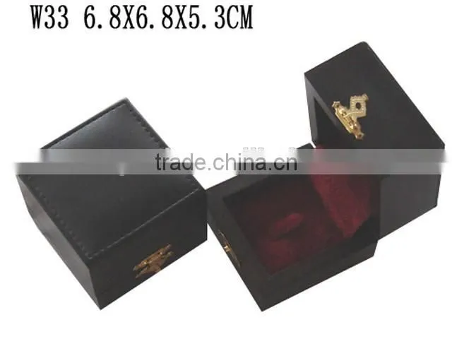 W514 Luxury Storage Display Wooden Single Watch Packaging Box Lining Velvet