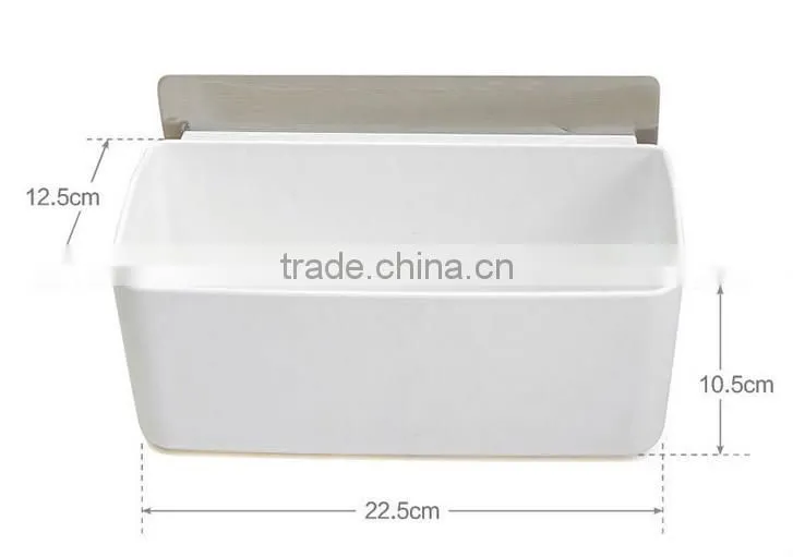 Multi-function Plastic Bathroom & Kitchen Storage Box With Super Suction