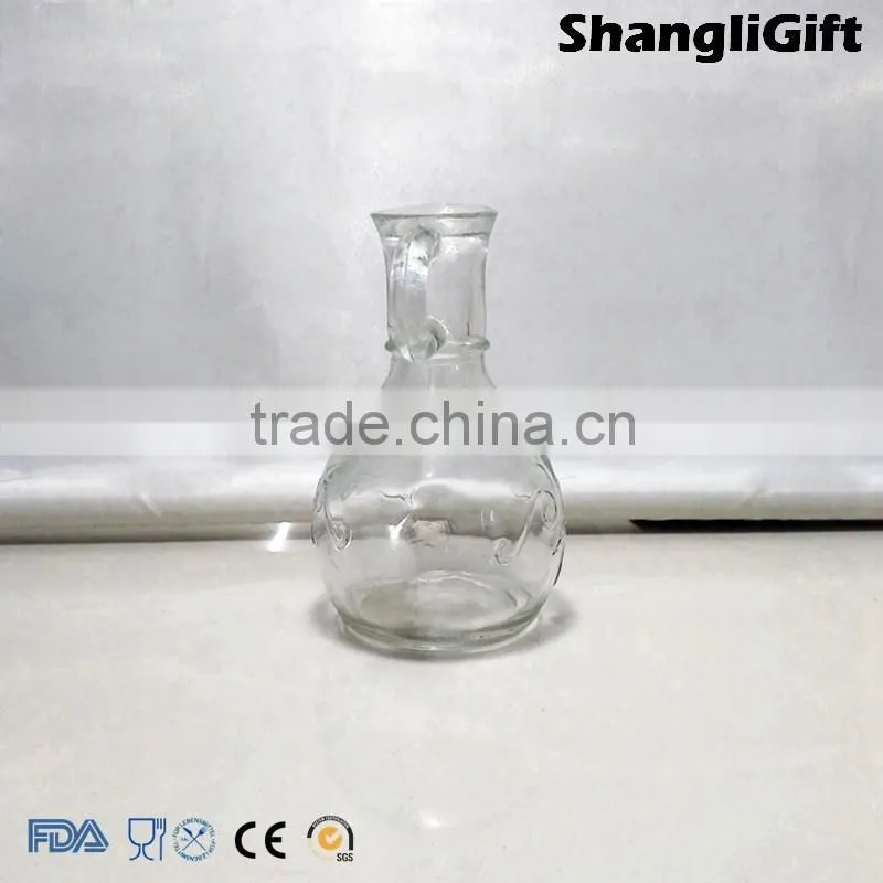 180ml Cork Bottle Kitchenware 6oz Cooking Oil Glass Pot With Handle
