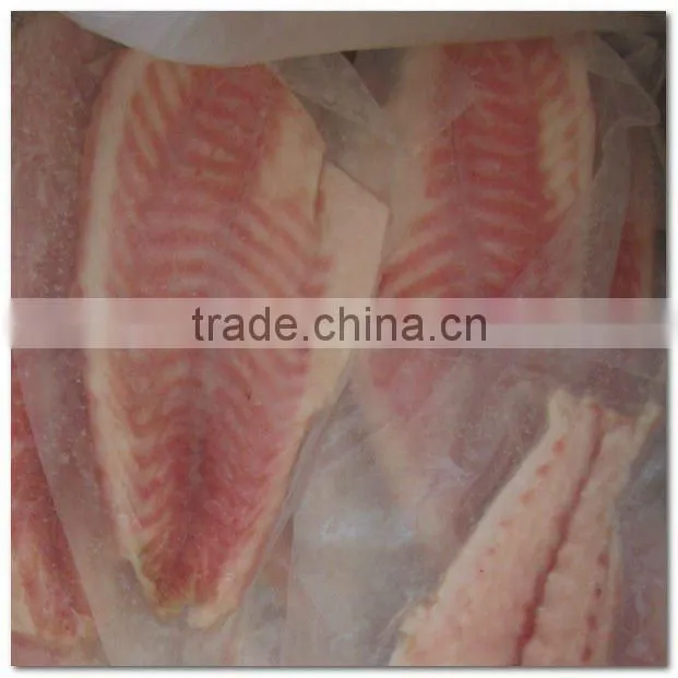 Frozen fresh whole red drum fillet