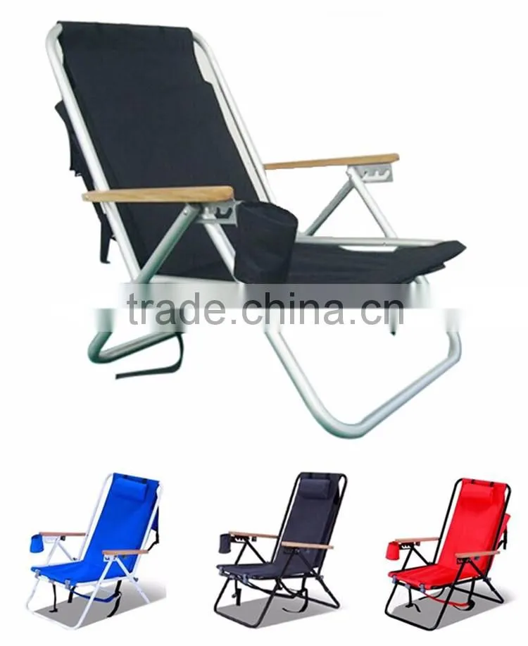 Wholesale Furniture Beach Chair Storage Foldable Outdoor Folding Reclining Beach Chair