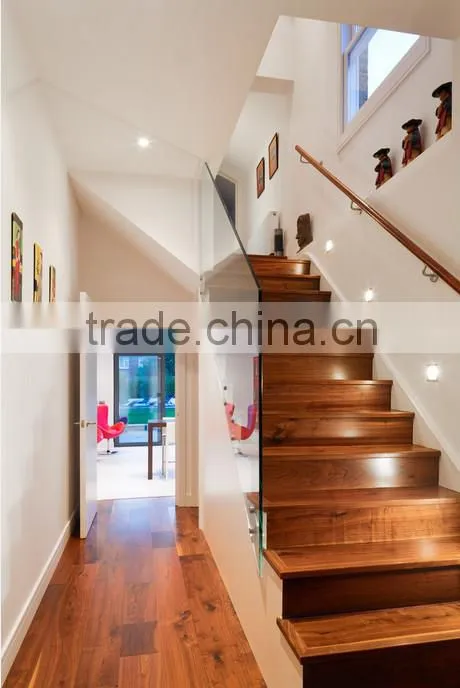 American walnut wood stair tread covers