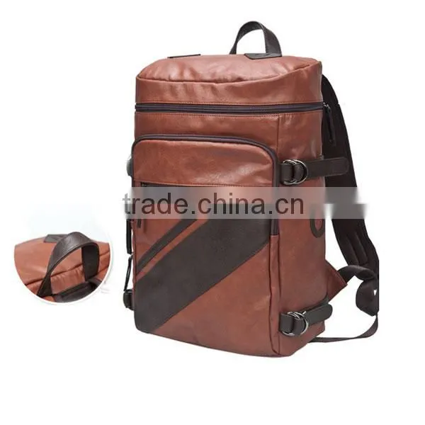 Urban elements twill PU leather men's bag travel