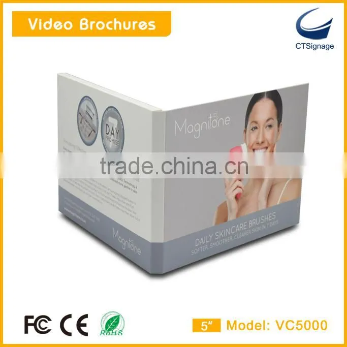 5 inch lcd screens video greeting cards wholesale vc5000