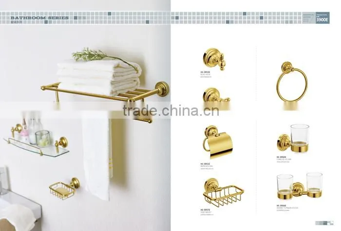 gold toilet brush holder