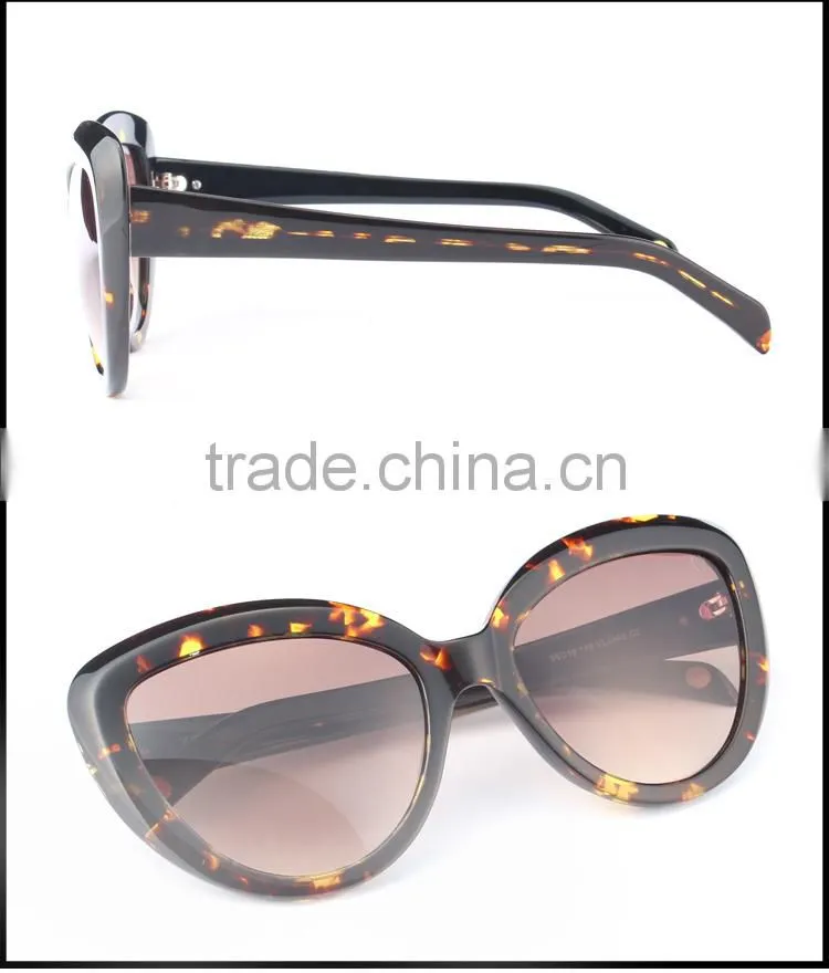 2015 Women Fashionable Cat Eye Sunglasses UV400 Polarized Sunglasses