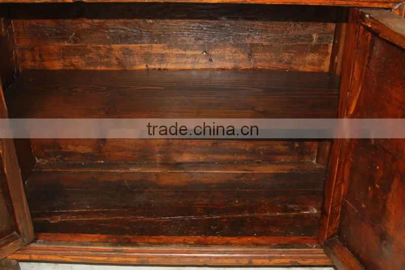 Chinese Antique Painting Four Door Cabinet