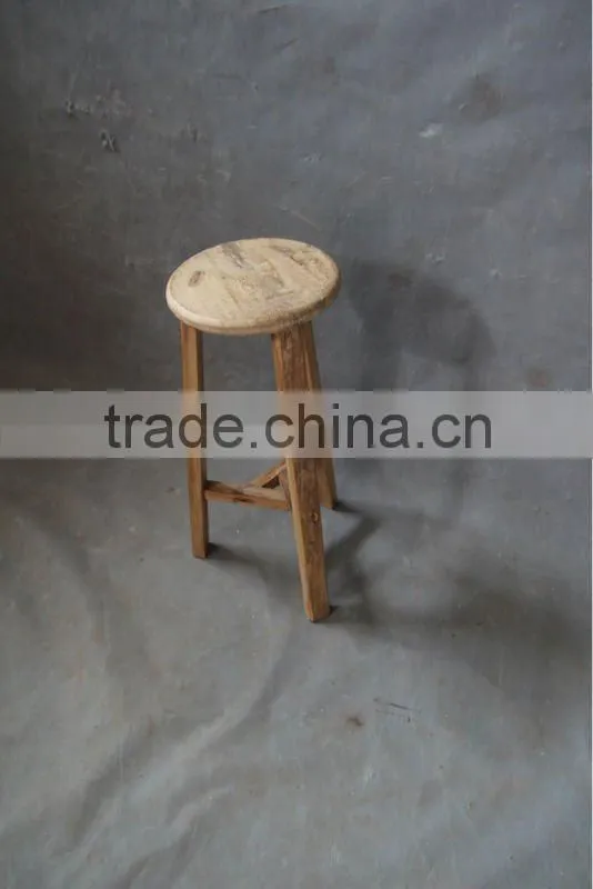 reclaimed solid wood furniture bar stool