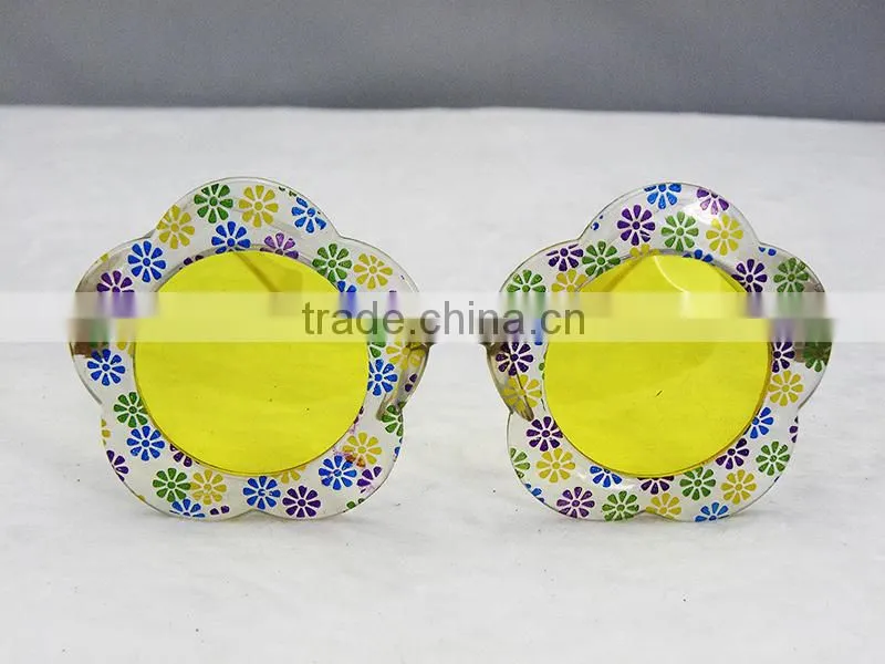 multicolor flower christmas & party glasses for girls