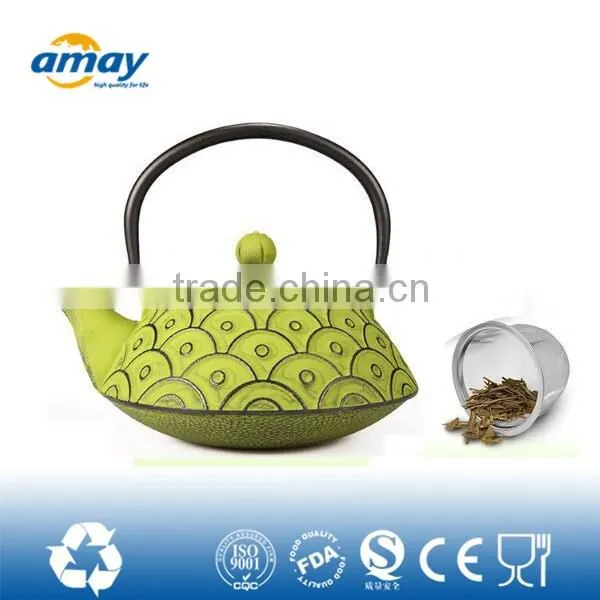 2016 hot selling small cast iron teapot 4 in one