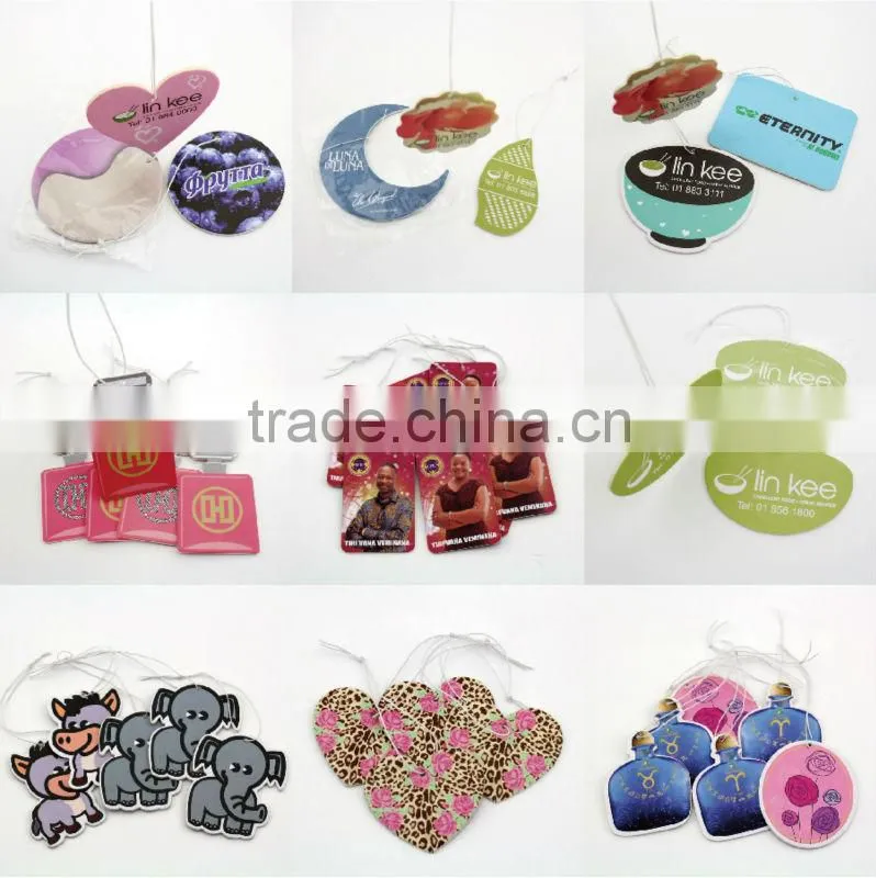 2016 Customized fashion christmas decoration perfume car vent clips air freshener