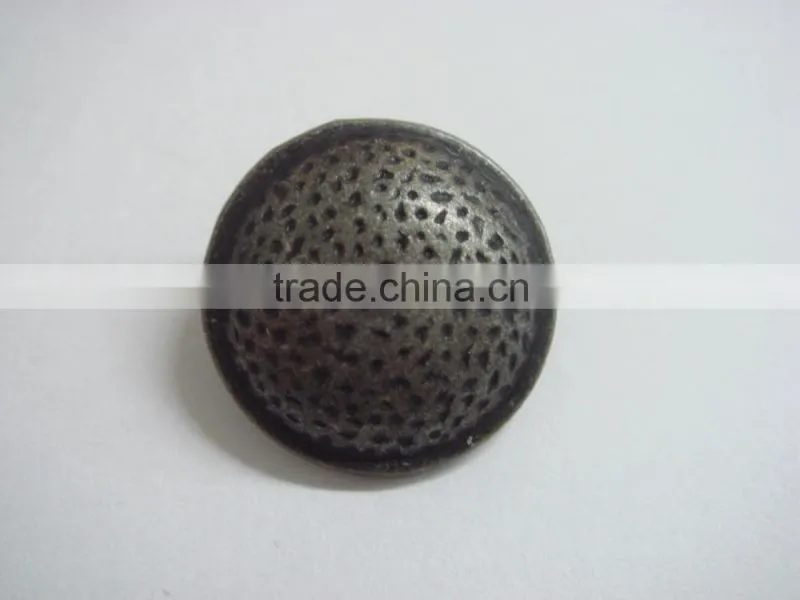 18mm one hole dotted shank metal togggle coat buttons