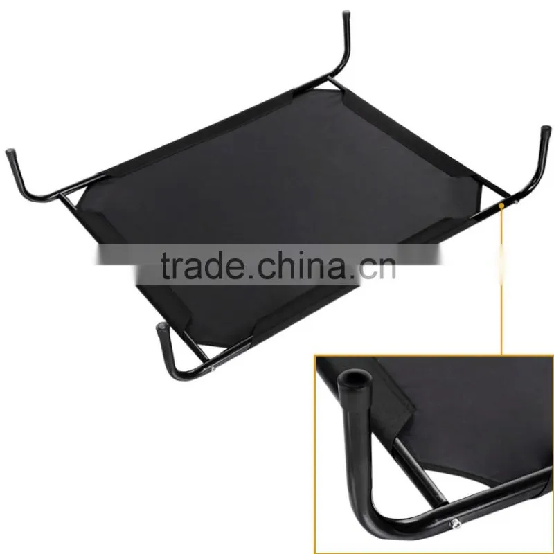 Portable Pet Cat Dog Elevated Bed Lounger Sleeper Cot Black OS004433