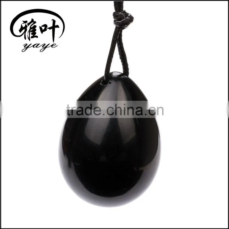 Bulk Black Obsidian Yoni Egg Energy Healing Kegel Egg for Sexy Kegel Exercise