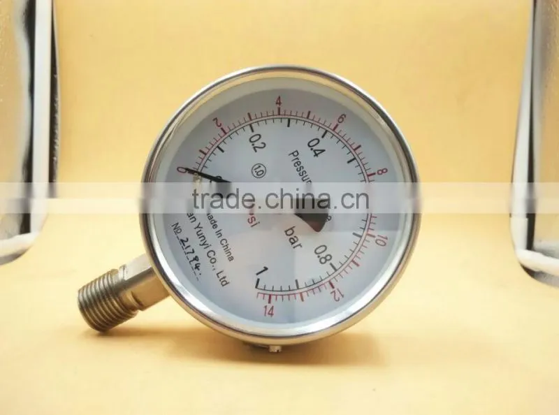 stainless steel bar pressure gauge