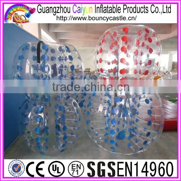 Brand new human size inflatable body bumper bubble ball for kids and adults