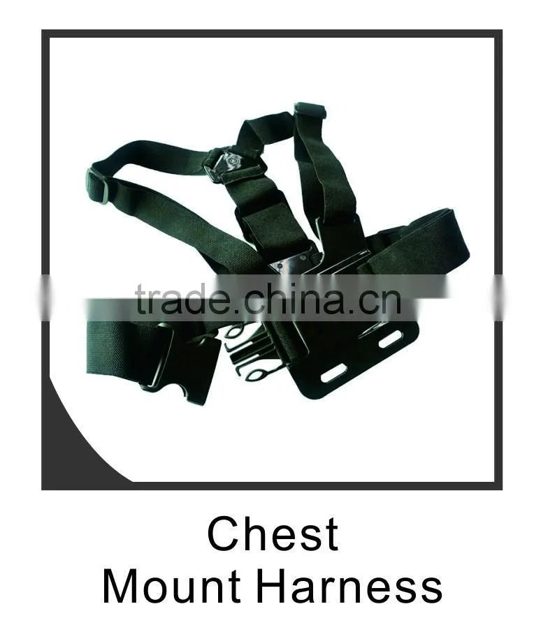 2016 New Wholesale Dog Selfie Mount Kit Pet Dog Harness Chest Band Strap kit for Go Pro camera Hero 3 4 3+ 2 1