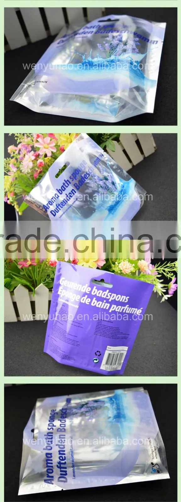 Plain Aluminum Foil Bag With Window And Zipper