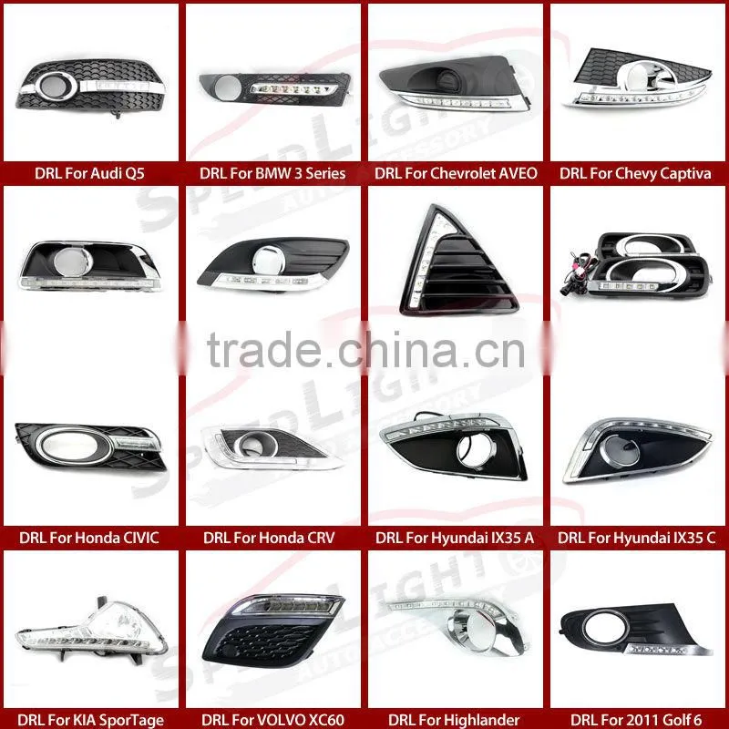 New Arrival Daytime Running Lights LED Santa FE 2013 Accessories