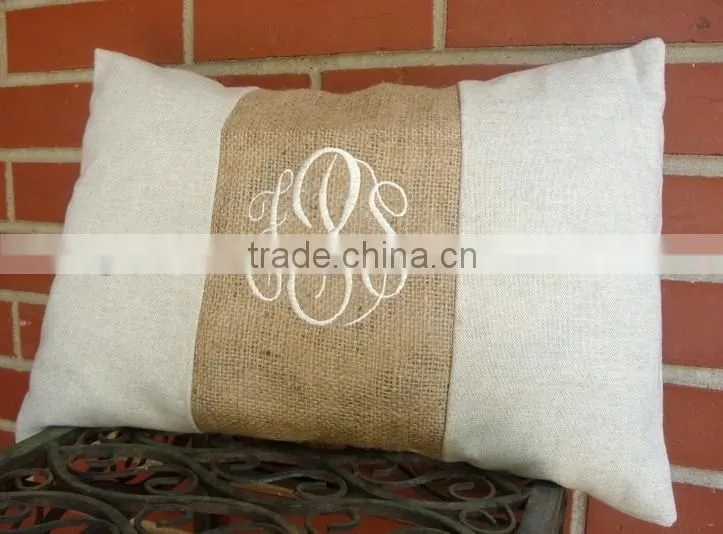Monogram Lumbar Pillow Cover