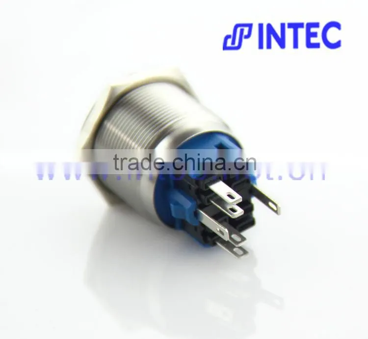 25mm metal switch, LED and Latch Switch, character of CLOSE switch