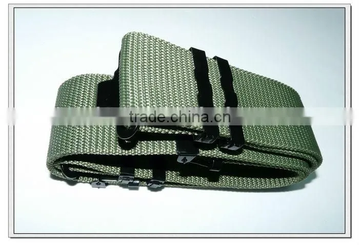 57mm wide green polypropylene plastic buckle military belt ,military duty belt