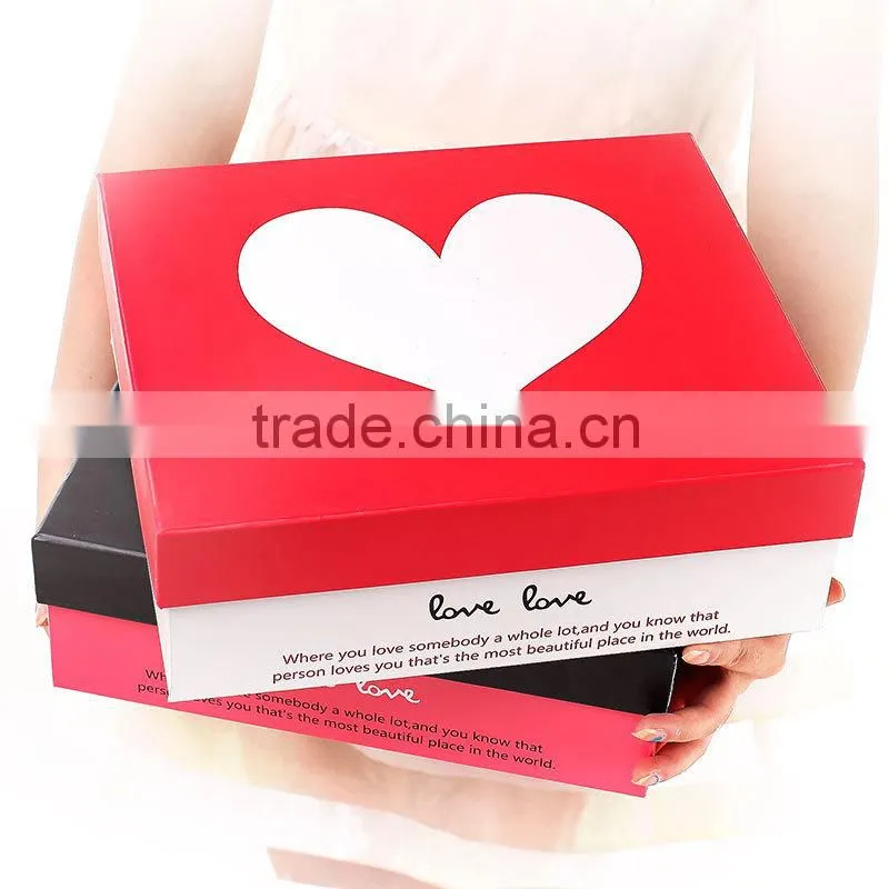 Valentine's day gift box paper loving wedding gift boxes gift packaging box
