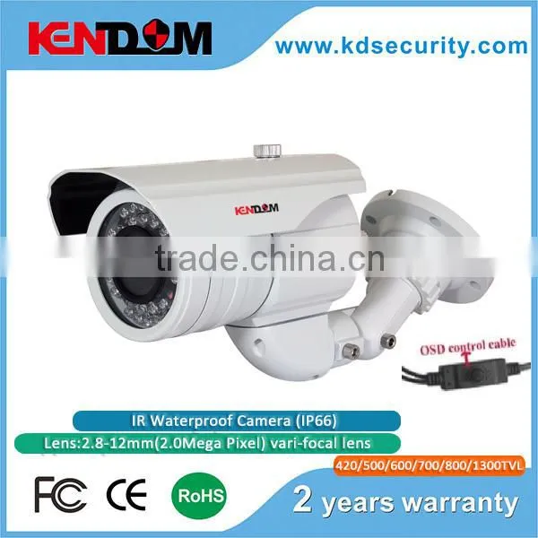 Kendom Latest Top 10 CCTV Cameras SONY CCD Sensor Security Camera 700TVL WDR Function CCTV Camera 2.8-12mm Vari-focal lens