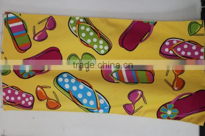 wholesale flip flop design personalized beach towels for kids